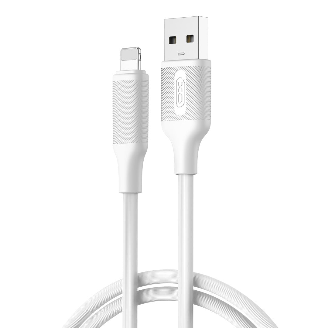 Data- en Oplaadkabel USB-A - Lightning XO Design NB265, 12W, 1m, Wit