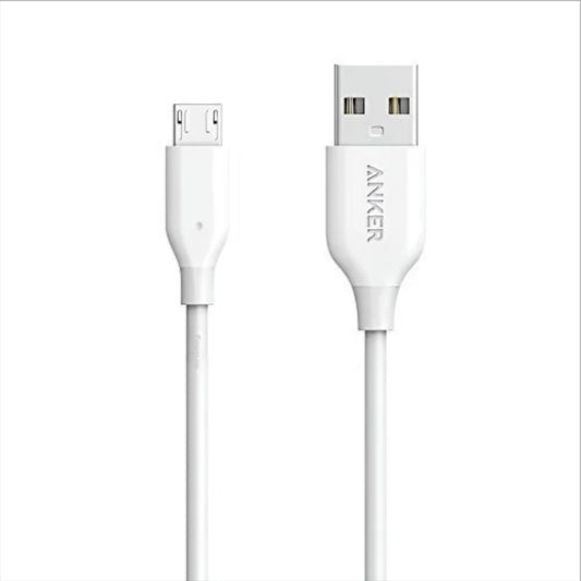 Data- en Oplaadkabel USB-A - microUSB Anker PowerLine, 18W, 1m, Wit A8132H21