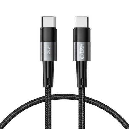 USB-C Data- en Oplaadkabel - USB-C Tech-Protect Ultraboost, 100W, 0,25m, Grijs