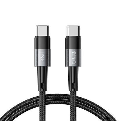 USB-C Data- en Oplaadkabel - USB-C Tech-Protect Ultraboost, 60W, 1m, Grijs