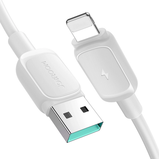 USB-A - Lightning Data- en Oplaadkabel Joyroom S-A14, 18W, 1,2m, Wit