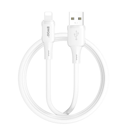 USB-A naar Lightning Data- en Oplaadkabel BWOO X329L, 15W, 1m, Wit