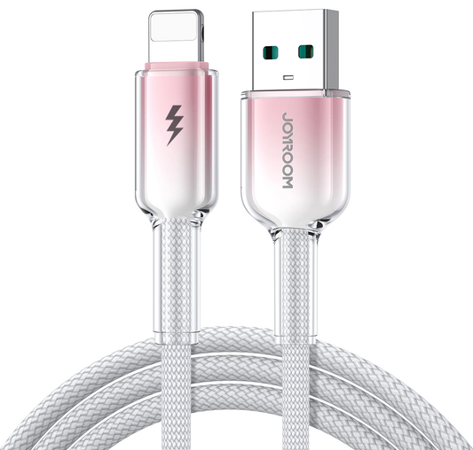 USB-A - Lightning Data- en Oplaadkabel Joyroom S-A42, 18W, 1,2m, Wit