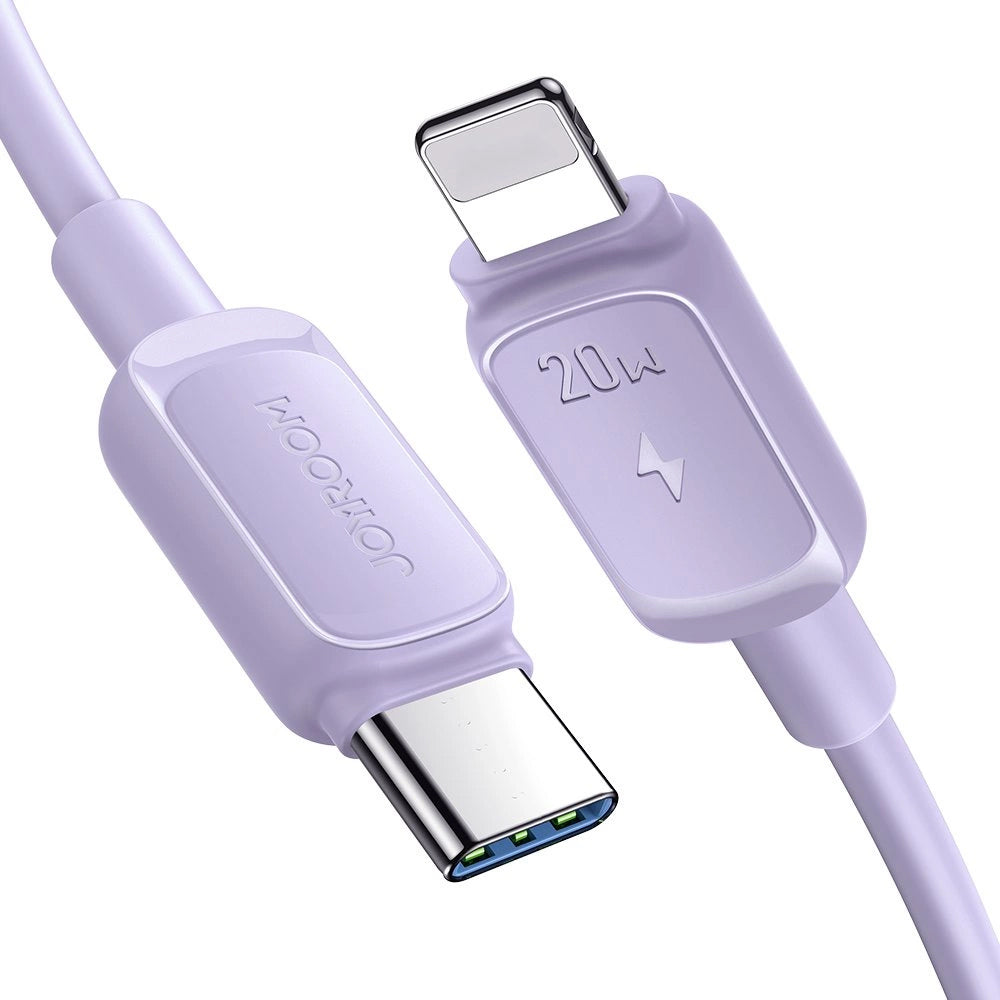 USB-C - Lightning Data- en Oplaadkabel Joyroom S-A14, 20W, 1,2m, Paars