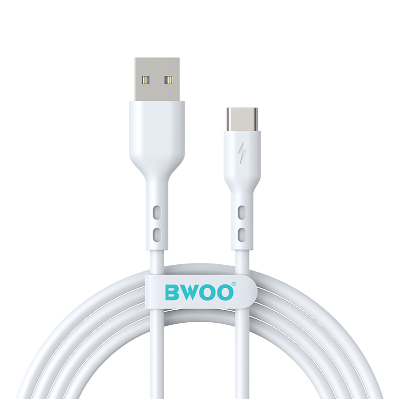 USB-A - USB-C Data- en Oplaadkabel BWOO BO-X172C-2M, 15W, 2m, Wit