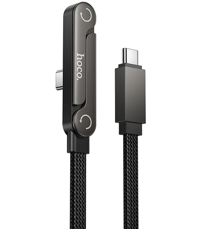 USB-C Data- en Oplaadkabel - USB-C HOCO U150 Exquisite, 60W, 1,2m, Zwart