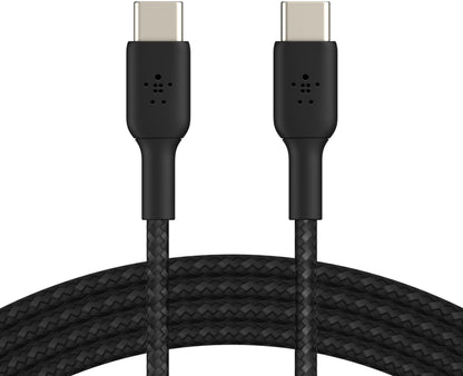 USB-C Data- en Oplaadkabel - USB-C Belkin BoostCharge Pro, 60W, 2m, Zwart CAB004bt2MBK