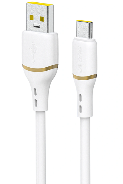 USB-A - USB-C Dudao L25T Datakabel en Oplaadkabel, 100W, 1m, Wit