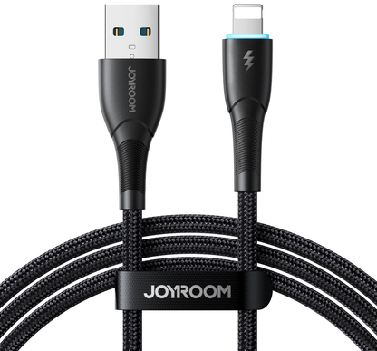 Joyroom SA32-AL3 USB-A to Lightning Data and Charging Cable, 18W, 1m, Black