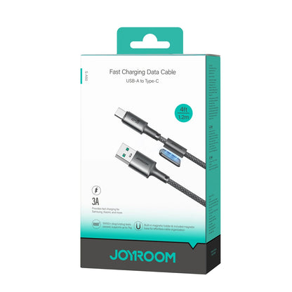 USB-A to USB-C Data and Charging Cable Joyroom S-A50, 60W, 1.2m, Gray