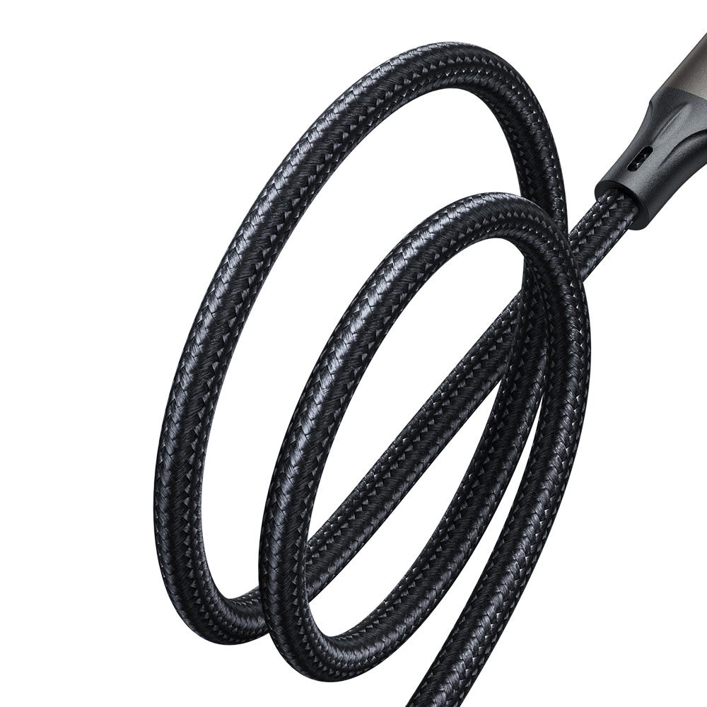 USB-C Data- en Oplaadkabel - USB-C Joyroom S-A25 Light-Speed, 100W, 1.2m, Zwart