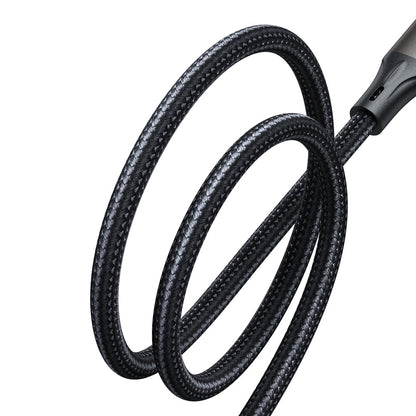 USB-C Data- en Oplaadkabel - USB-C Joyroom S-A25 Light-Speed, 100W, 1.2m, Zwart