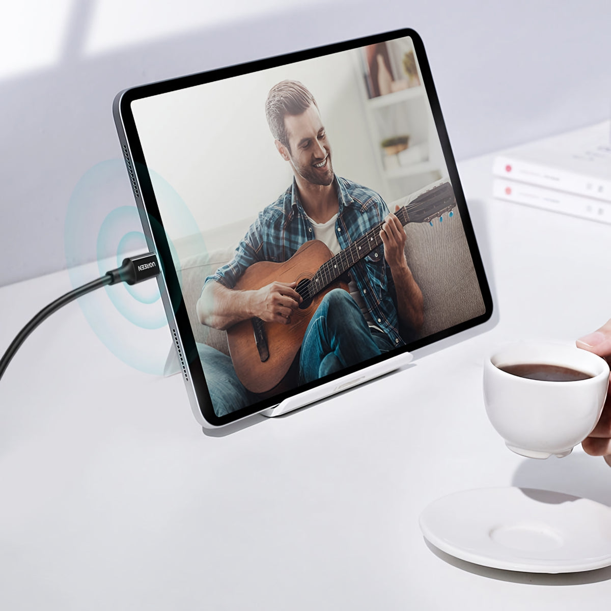 USB-C Data- en Oplaadkabel - USB-C UGREEN US300, 100W, 2m, Wit