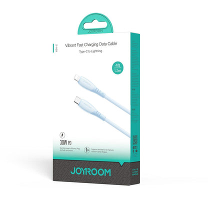 USB-C - Lightning Data- en Oplaadkabel Joyroom S-A59 Vibrant, 30W, 1.2m, Blauw