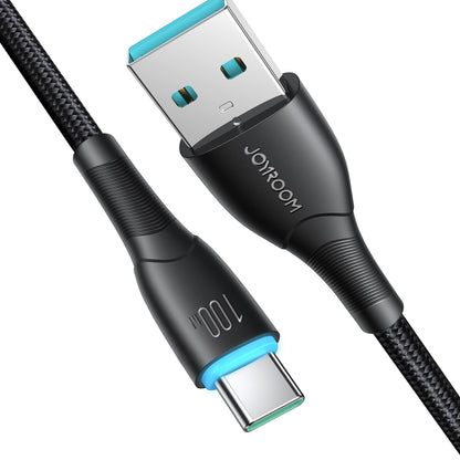 USB-A - USB-C Data- en Oplaadkabel Joyroom S-A32, 100W, 1m, Zwart