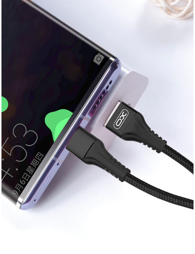 USB-A to microUSB Data and Charging Cable XO Design NB118, 18W, 1m, Red
