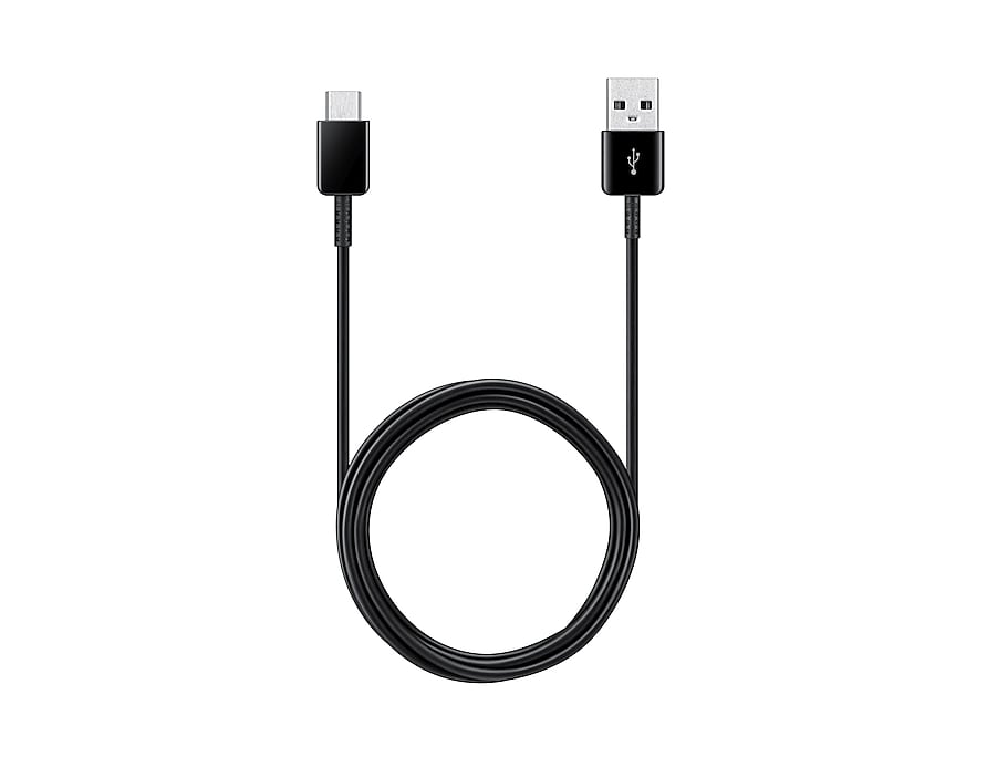 Samsung USB-A to USB-C Data and Charging Cable 2-Pack, 25W, 1.5m, Black EP-DG930MBEGGWWW