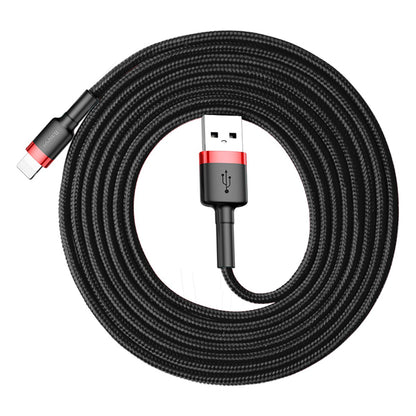 Data and Charging Cable USB-A - Lightning Baseus Coffee, 15W, 2m, Red CALKLF-C19