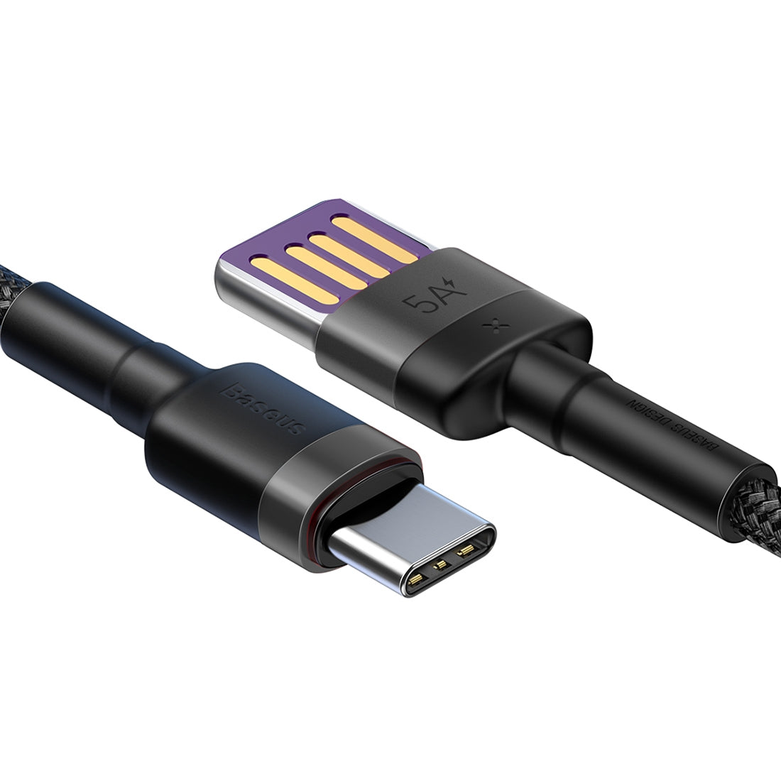 Data and Charging Cable USB-A - USB-C Baseus HW Quick Charging, 100W, 1m, Grey CATKLF-PG1 CATKLF-PG1