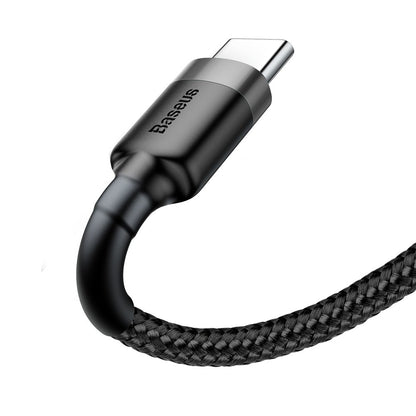 Data and Charging Cable USB-A - USB-C Baseus Cafule, 18W, 3m, Gray CATKLF-UG1 