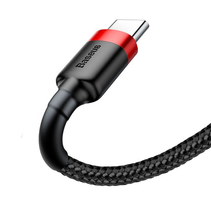 Data and Charging Cable USB-A - USB-C Baseus Cafule, 60W, 1m, Red CATKLF-B91