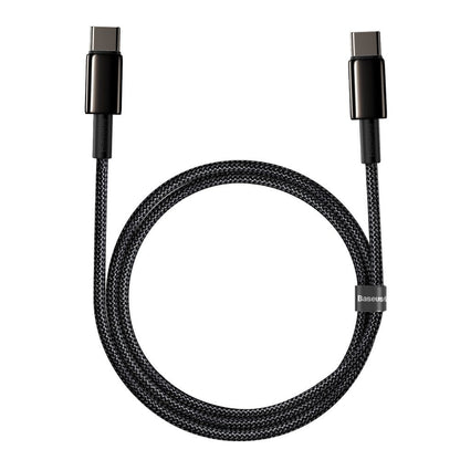 USB-C Data and Charging Cable - USB-C Baseus Tungsten Baseus Tungsten Gold, 100W, 1m, Black CATWJ-01 CATWJ-01