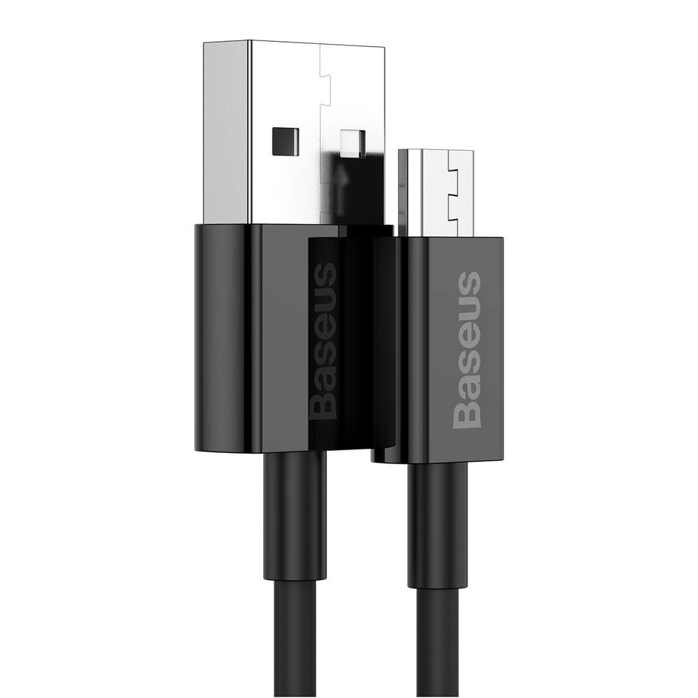 Baseus Superior Series USB-A to microUSB Data and Charging Cable, 18W, 2m, Black CAMYS-A01 