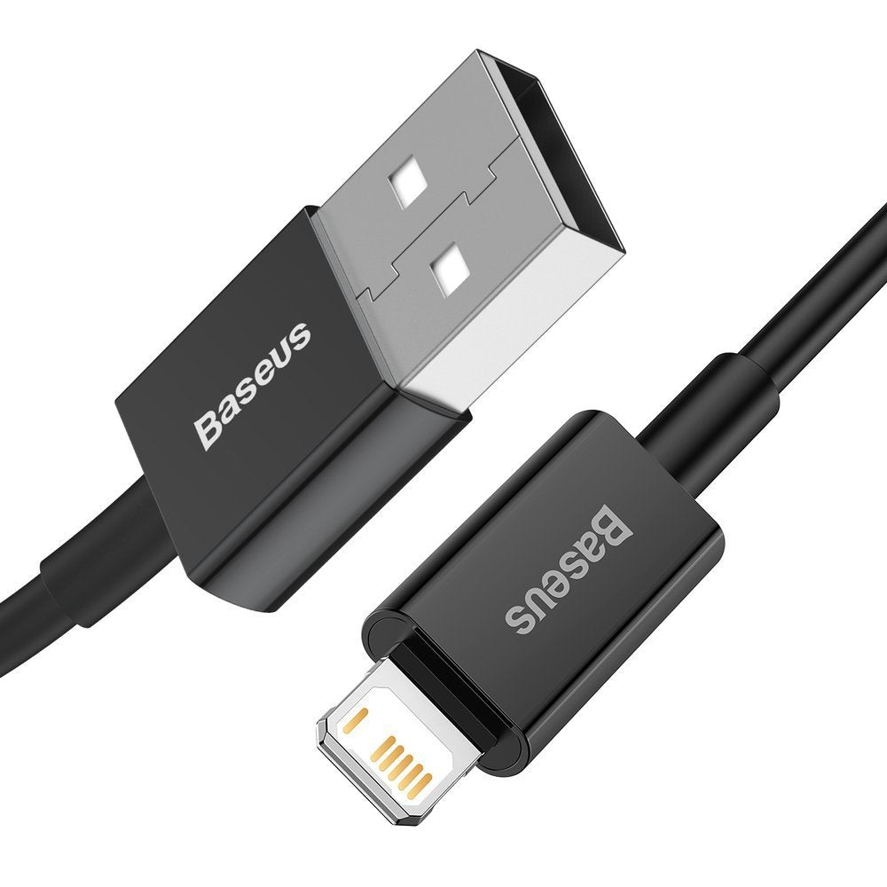 Data and Charging Cable USB-A - Lightning Baseus Superior Series, 20W, 1m, Black CALYS-A01