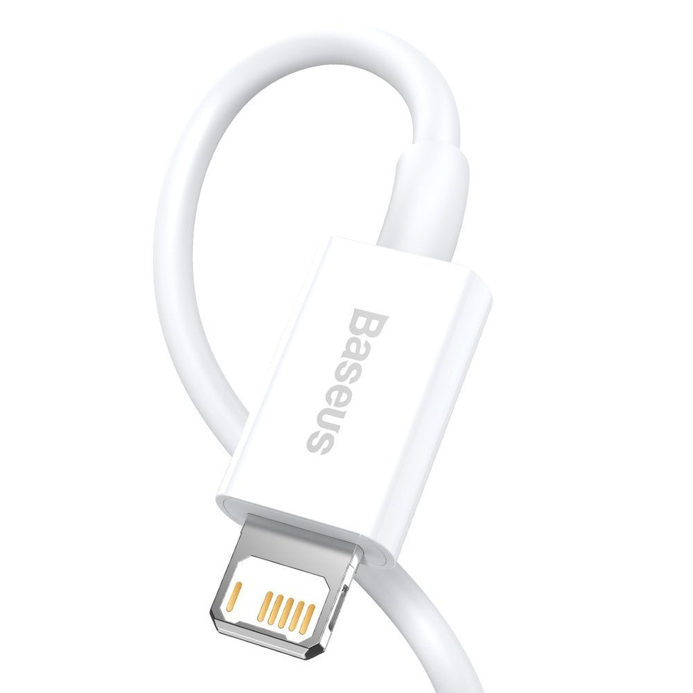 Data and Charging Cable USB-A - Lightning Baseus Superior Series, 20W, 1.5m, White CALYS-B02