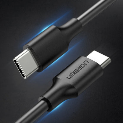 USB-C Data- en Oplaadkabel - USB-C UGREEN US286, 60W, 1m, Zwart
