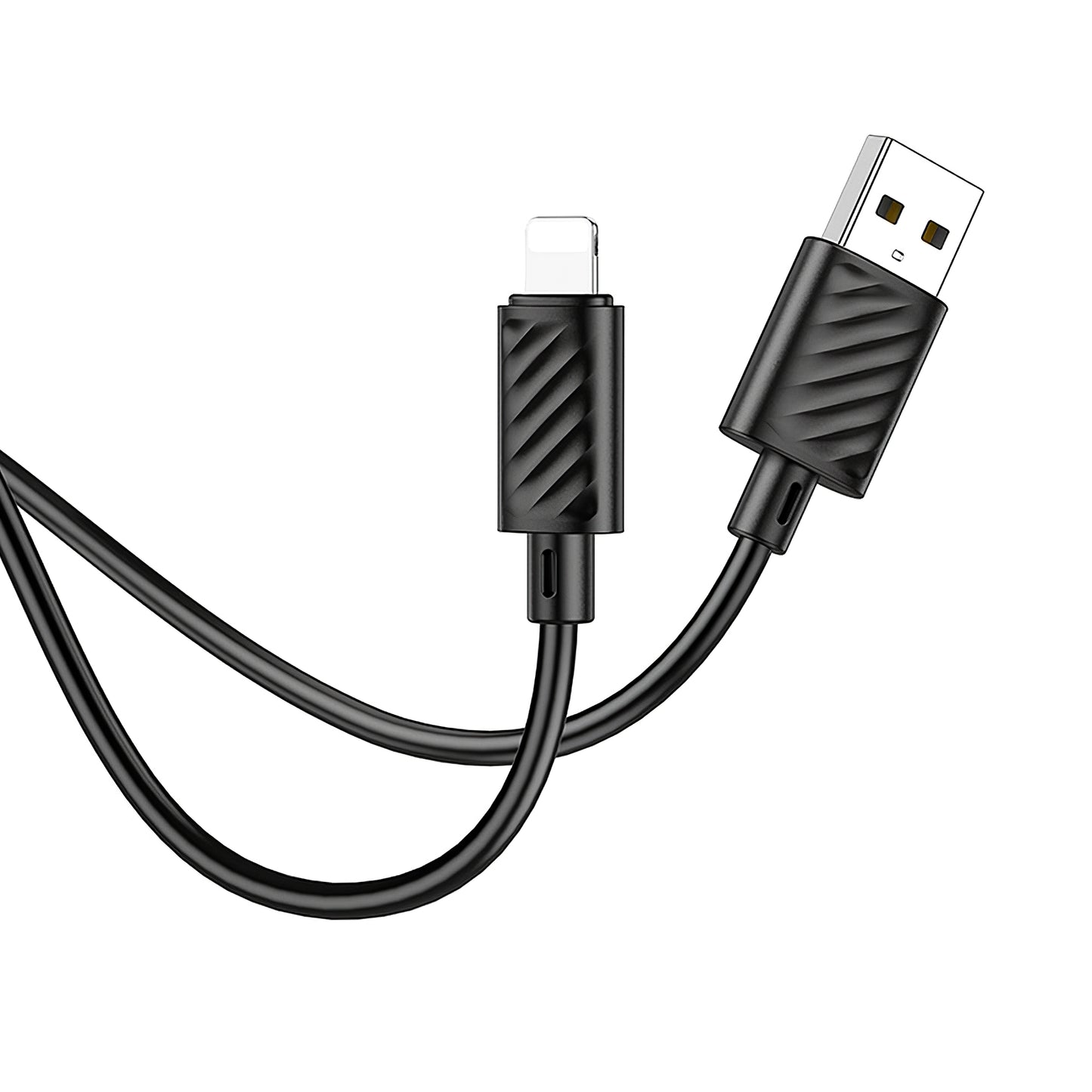 Gegevens- en oplaadkabel USB-A - Lightning HOCO X88, 18W, 1m, Zwart 