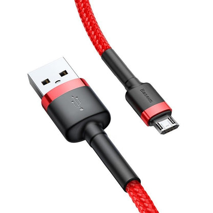 Data and Charging Cable USB-A - microUSB Baseus Cafule, 18W, 1m, Red CAMKLF-B09