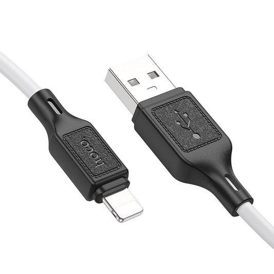 Data- en Oplaadkabel USB-A - Lightning HOCO X90, 18W, 1m, Wit