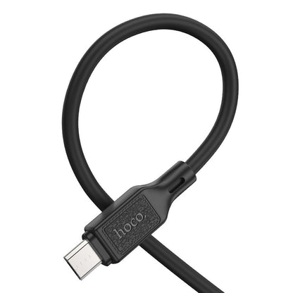 Data- en oplaadkabel USB-A - microUSB HOCO X90, 18W, 1m, Zwart 