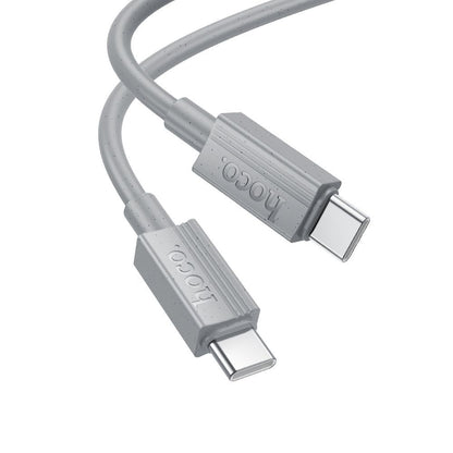 USB-C Data- en Oplaadkabel - USB-C HOCO X107, 60W, 1m, Gri