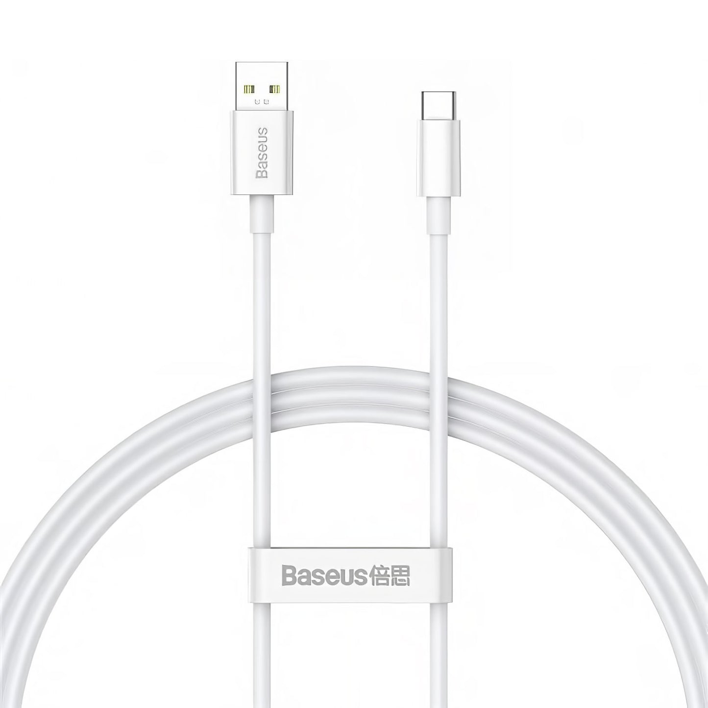 Data and Charging Cable USB-A - USB-C Baseus Superior Series, 65W, 1m, White CAYS000902