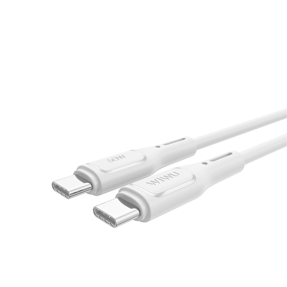 USB-C - USB-C data- en oplaadkabel WiWu Wi-C043E Starlink, 60W, 1m, Wit