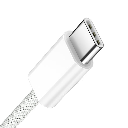 USB-C Data- en Oplaadkabel - USB-C BWOO BO-X284, 60W, 1m, Wit