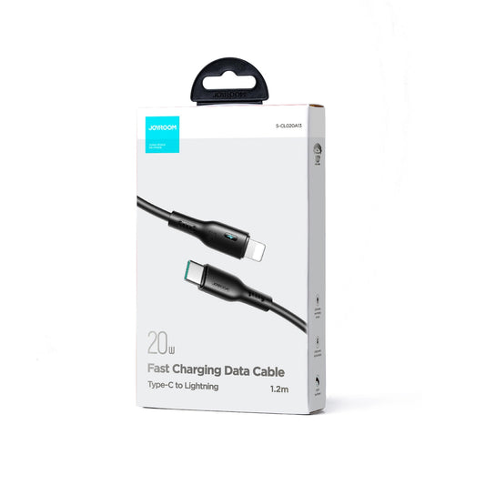 USB-C - Lightning Data- en Oplaadkabel Joyroom A13, 20W, 1.2m, Zwart
