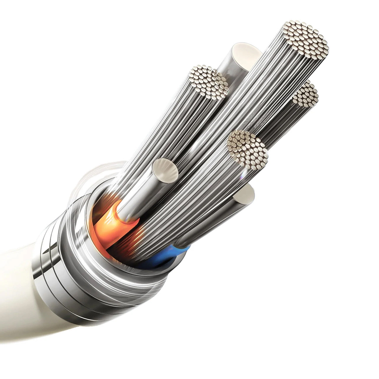 USB-A - Lightning Data- en Oplaadkabel Joyroom S-A53, 18W, 1.2m, Beige