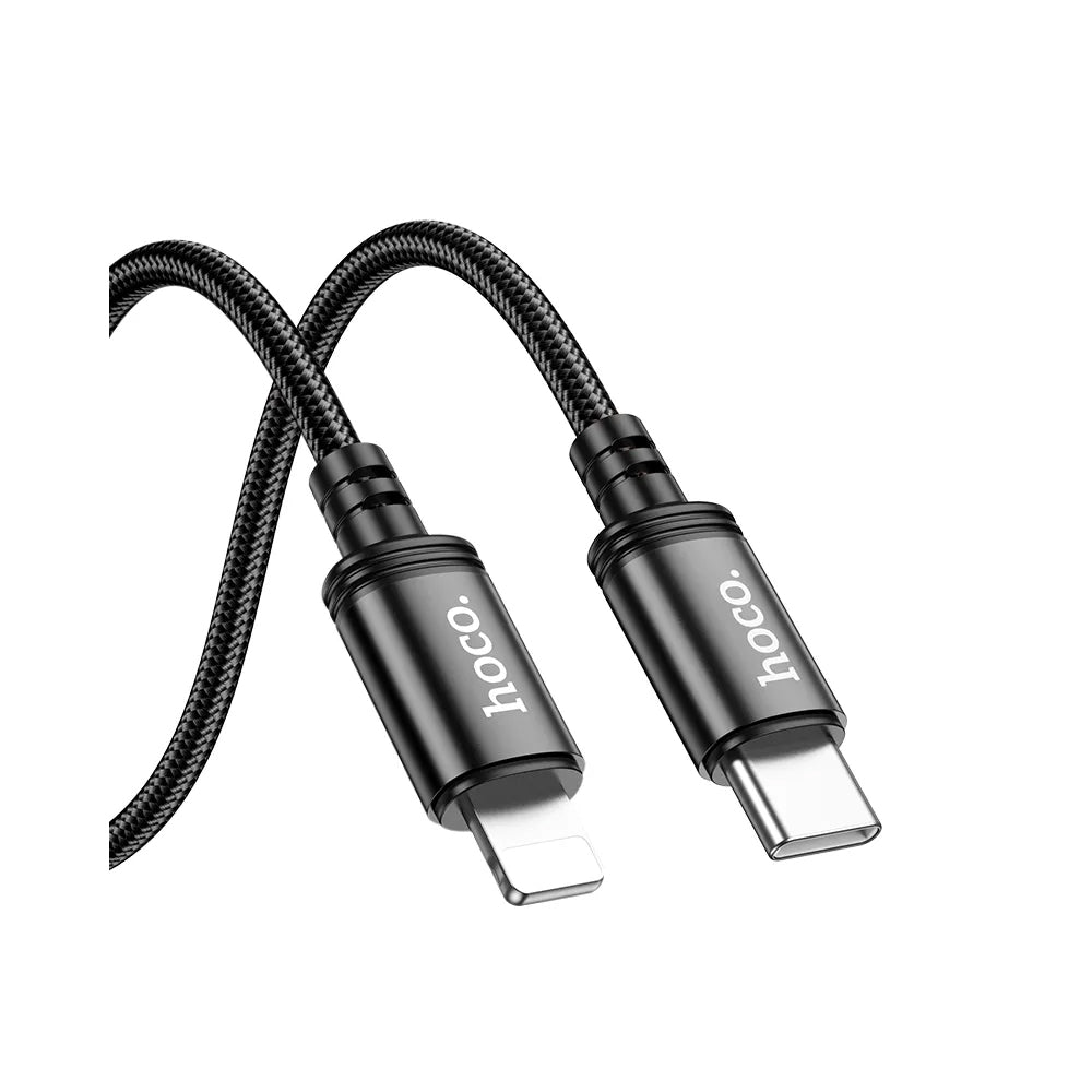 USB-C - Lightning Data- en Oplaadkabel HOCO X89, 27W, 2m, Zwart