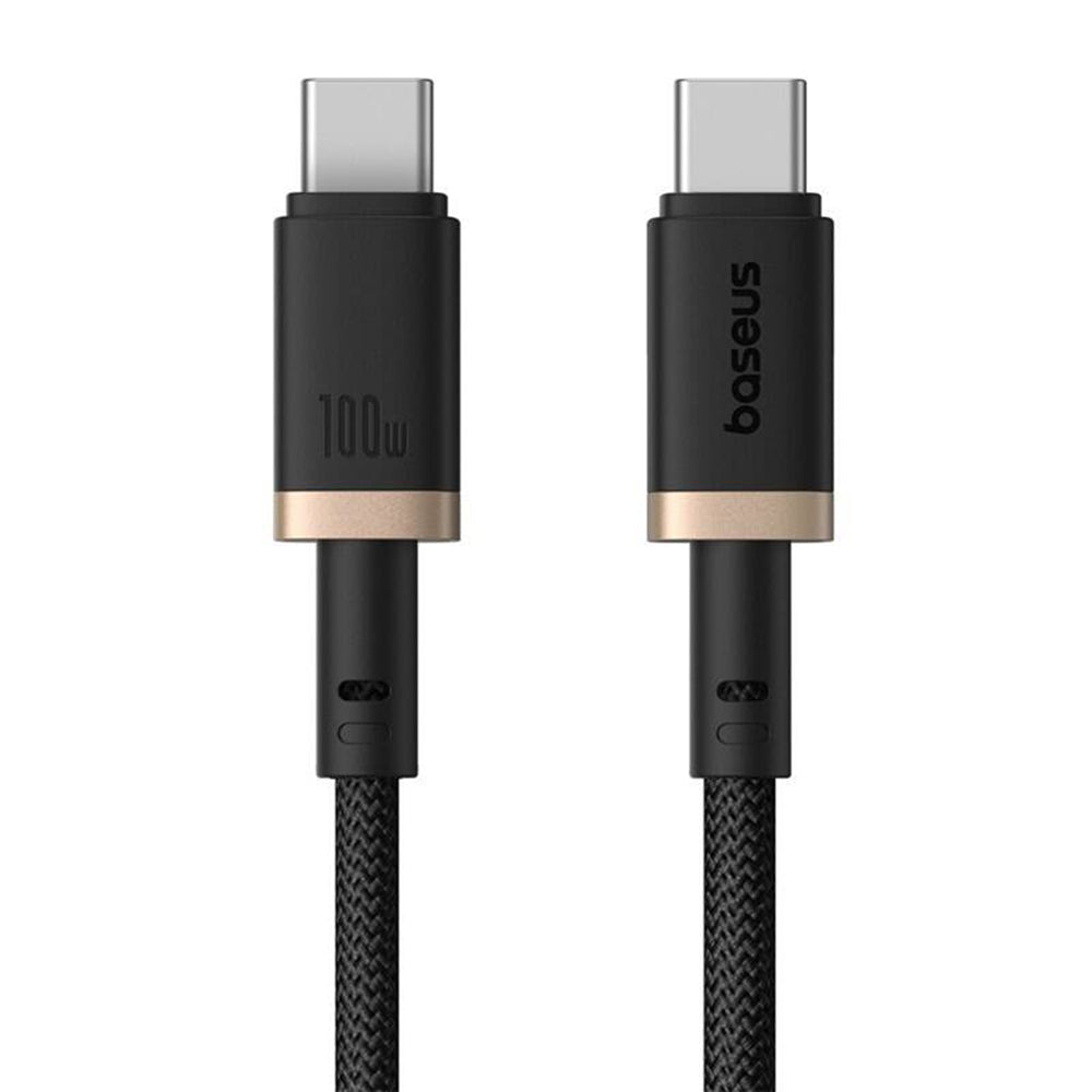 Data- en Oplaadkabel USB-C - USB-C Baseus Dura Series, 100W, 1m, Goud P10377803U01-00