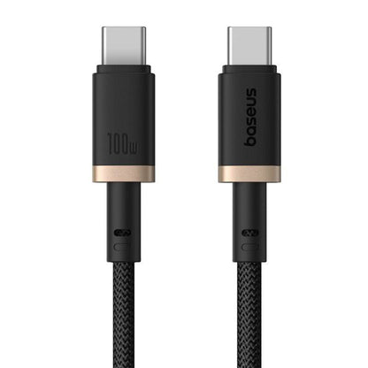 Data- en Oplaadkabel USB-C - USB-C Baseus Dura Series, 100W, 1m, Goud P10377803U01-00