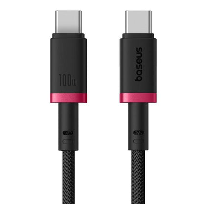 USB-C Data en Oplaadkabel - USB-C Baseus Dura Series, 100W, 1m, Rood P10377803U01-01