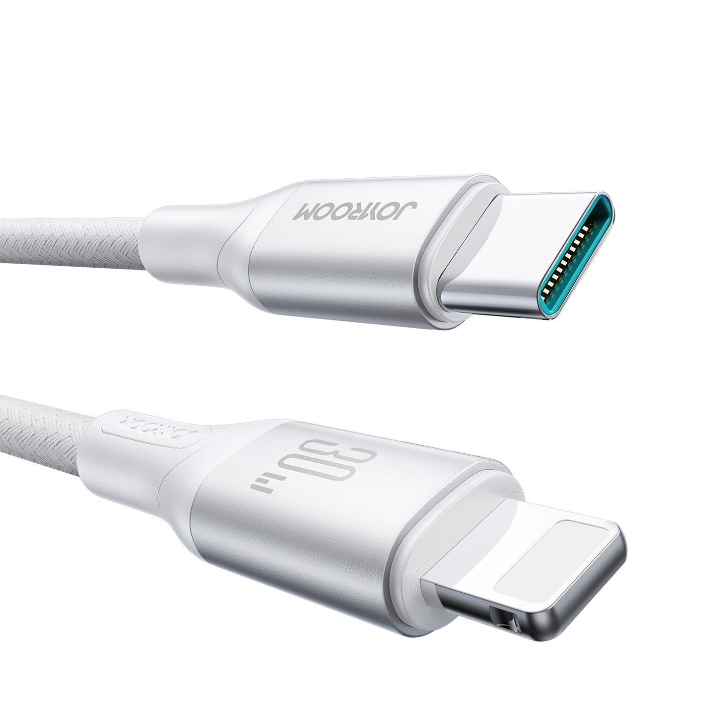 USB-C - Lightning Data en Oplaadkabel Joyroom S-A28 Flash, 30W, 1m, Wit