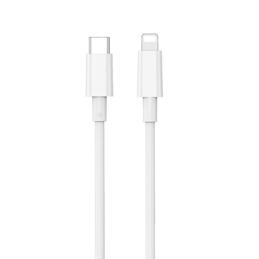 Data- en Oplaadkabel USB-C - Lightning WiWu Wi-C008, 30W, 1.2m, Wit
