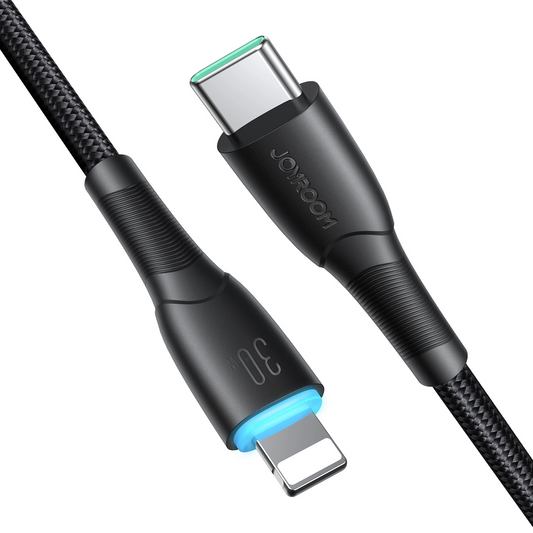 USB-C - Lightning Data en Oplaadkabel Joyroom S-A32, 30W, 1m, Zwart