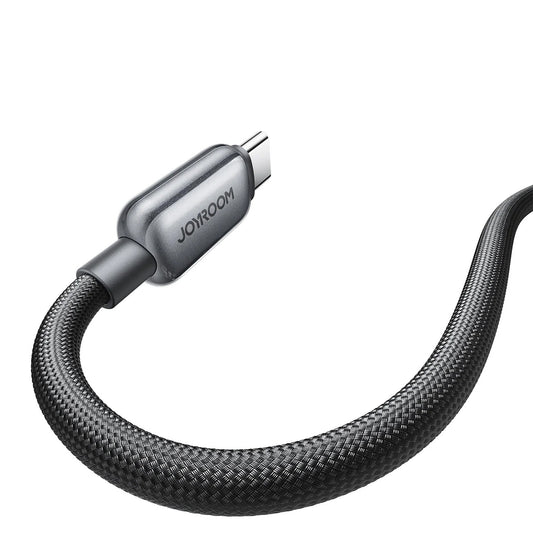 USB-C Data and Charging Cable - USB-C Joyroom S-A55 StarFlight Display, 100W, 1.2m, Black