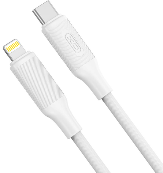 USB-C - Lightning Data en Oplaadkabel XO Design NB-Q265A, 27W, 1m, Wit