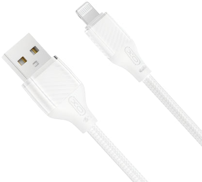 Data- en Oplaadkabel USB-A - Lightning XO Design NB291, 18W, 1m, Wit